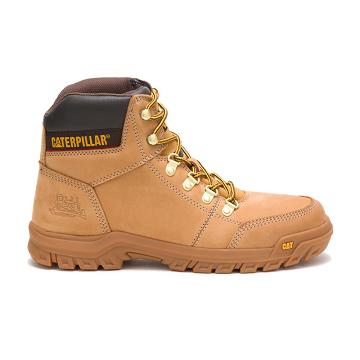 Men's Caterpillar Outline Safety Boots Brown | SG2355VD