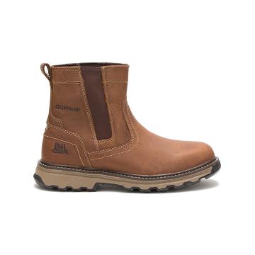 Men's Caterpillar Pelton Safety Boots Brown | SG2367AP